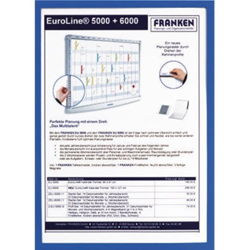 Franken Dokumentenhalter Frame It X-tra Line ITSA4M 03 DIN A4 blau