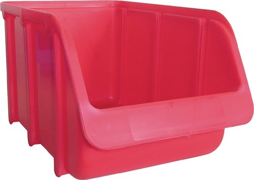 HÜNERSDORFF 673100 Sichtlagerkasten  L240/210xB145xH125mm PP rot stapelbar