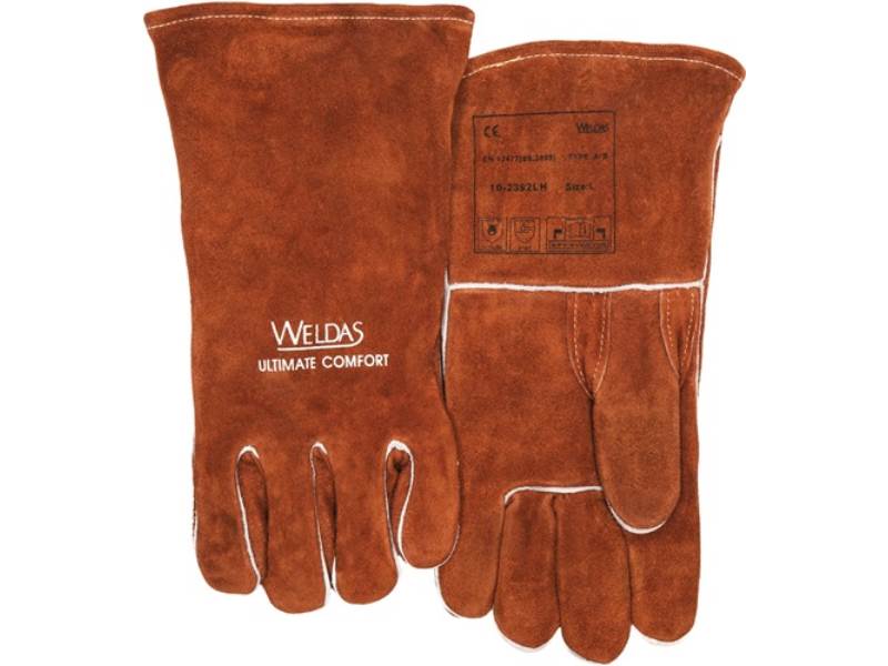 WELDAS 10-2392-XL Schweißerhandschuhe  Größe XL (9,5) braun  EN 388, EN 12477 PS