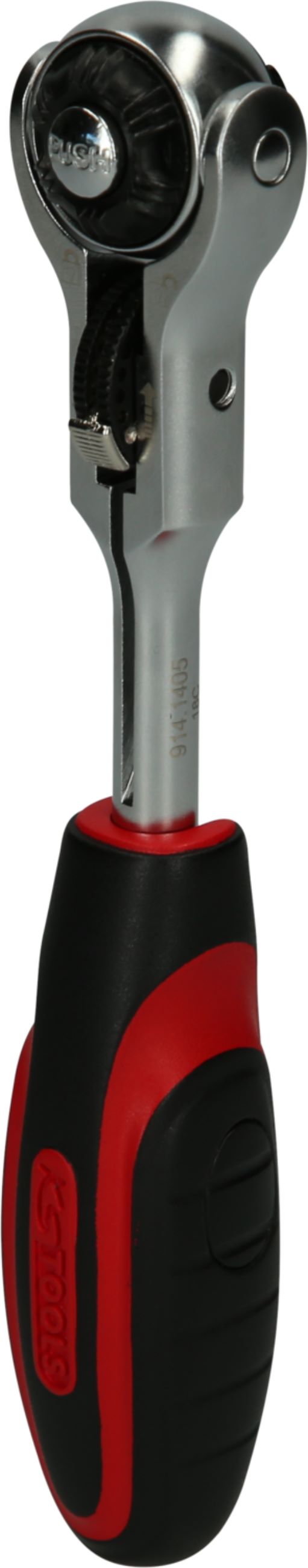 KS Tools 914.1405 1/4'' MODIFIX Mini-T-Griff-Schwenkkopf-Knarre, 72 Zahn