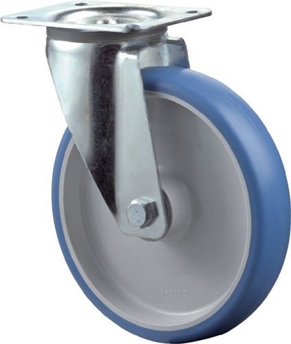 BS ROLLEN L400.B36.080 Lenkrolle  Rad-Ø 80 mm Tragfähigkeit 100 kg Polyurethan P