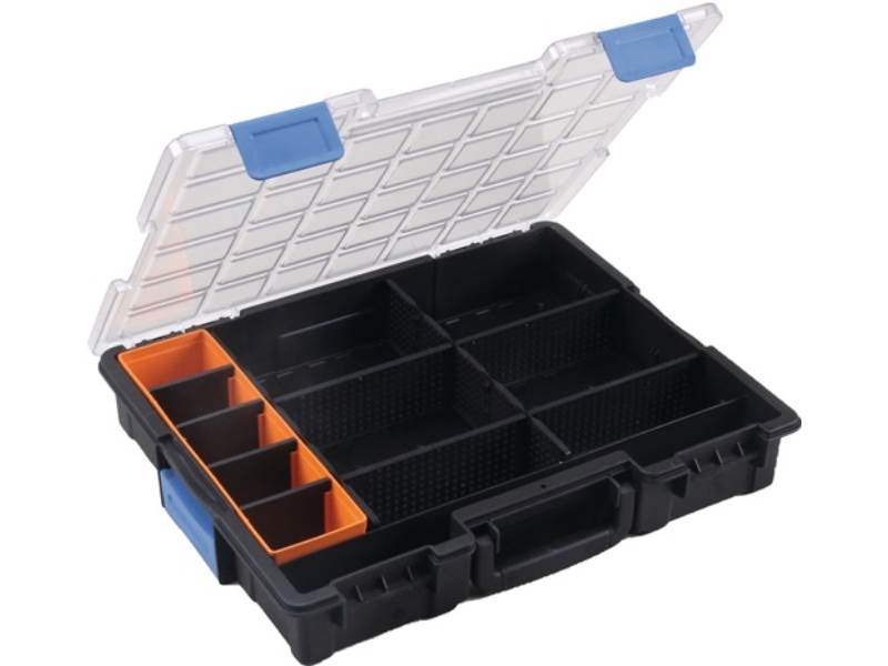 ALLIT 454270 Sortimentskasten Euro Plus Pro B440xT355xH76mm 12 Fächer 10 Trennst