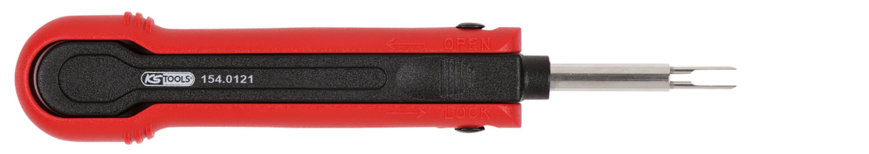KS Tools 154.0121 Entriegelungswerkzeug für Flachstecker 2,8 mm (AMP Tyco MCP)