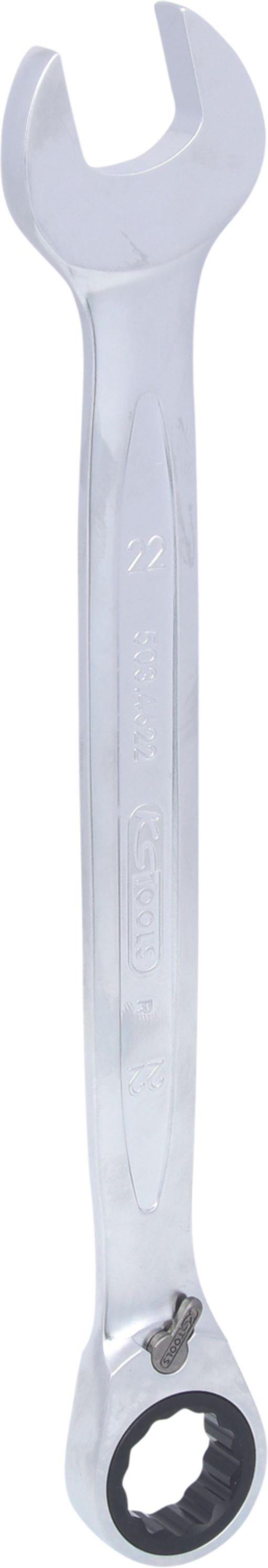 KS Tools 503.4622 GEARplus Ratschenringmaulschlüssel,umschaltbar,22mm