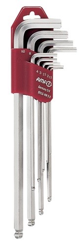 AMF 46805 Winkelschraubendreher-Satz 911LG-HM9D 9-teilig Kunststoffhalter SW 1,5