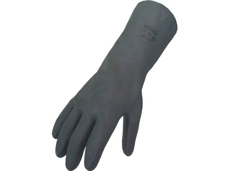 ASATEX 3470/10 Chemikalienhandschuhe  Größe 10 schwarz EN 388, EN 374 PSA-Katego