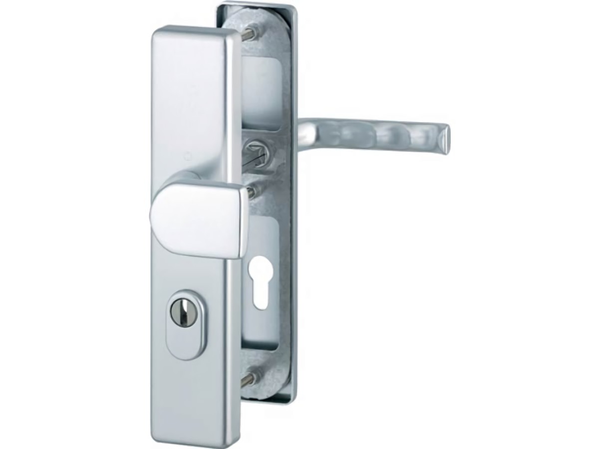HOPPE 3701822 Schutzgarnitur London 78G/2222ZA/2410/113 Aluminium F1 72 mm 41-46