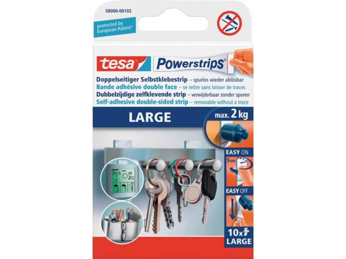 Selbstklebestrip Powerstrips® 58000 SB-Pack á 10 Strips 20x50mm