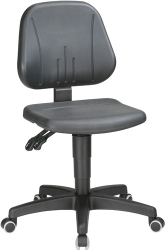 BIMOS 9653-   2000 Arbeitsdrehstuhl Unitec Rollen Integralschaum schwarz 440-620