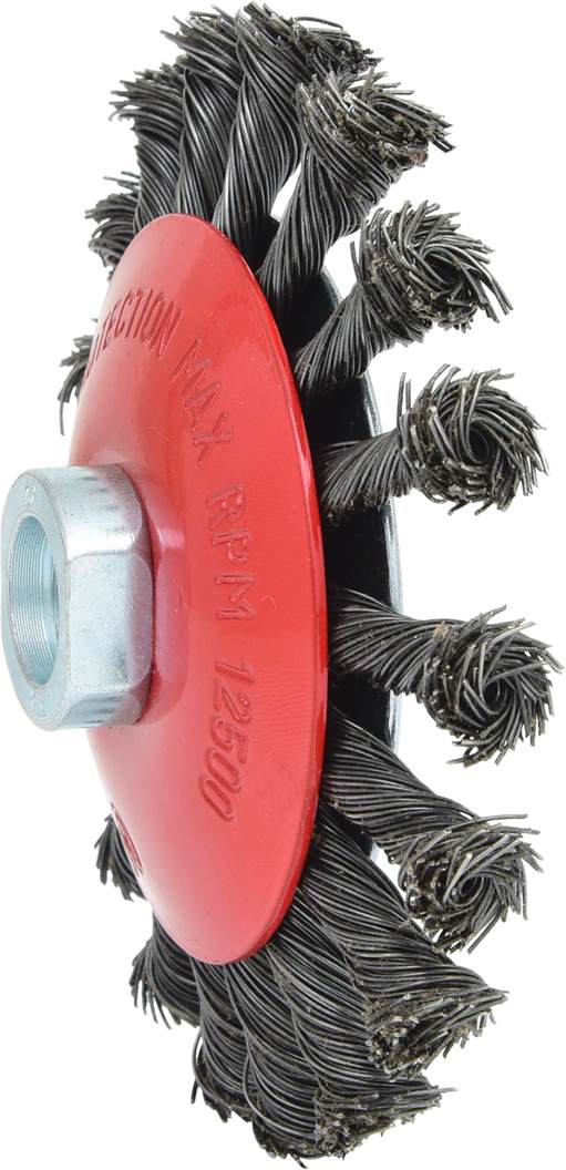 KS Tools 340.0049 Kegelform-Stahldrahtrundbürste 0,5mm, Ø 115mm