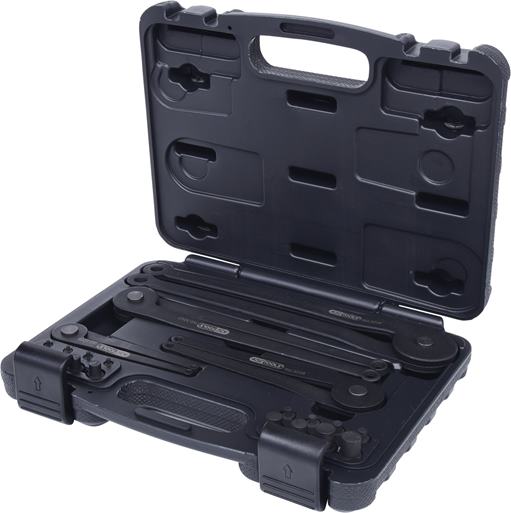 KS Tools 150.3205 Zweilochmutterndreher-Satz, verstellbar mit Zapfen, 19-tlg.