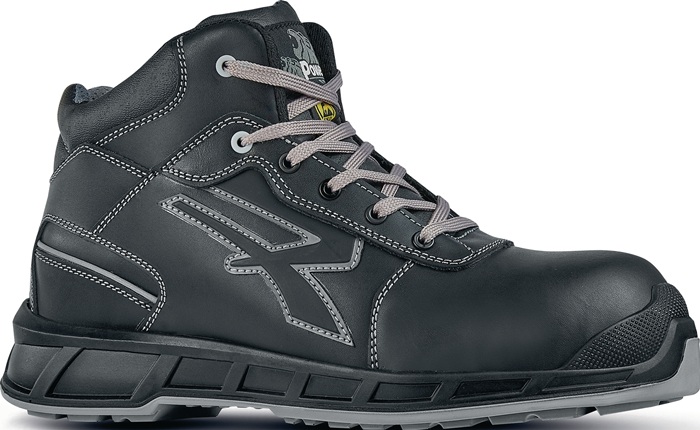 U.POWER RK10114-46 Sicherheitsstiefel Gaynor Größe 46 schwarz-grau S3 CI SRC ESD EN ISO 20345 Glattleder nach EN ISO 20345 · S3 SRC CI ESD · wasserabweisend · mit speziellem Sohlenschutz gegen Kälte (bei Temp. ? 10 °C) · Wingtex® Innenfutter mit Belüftung