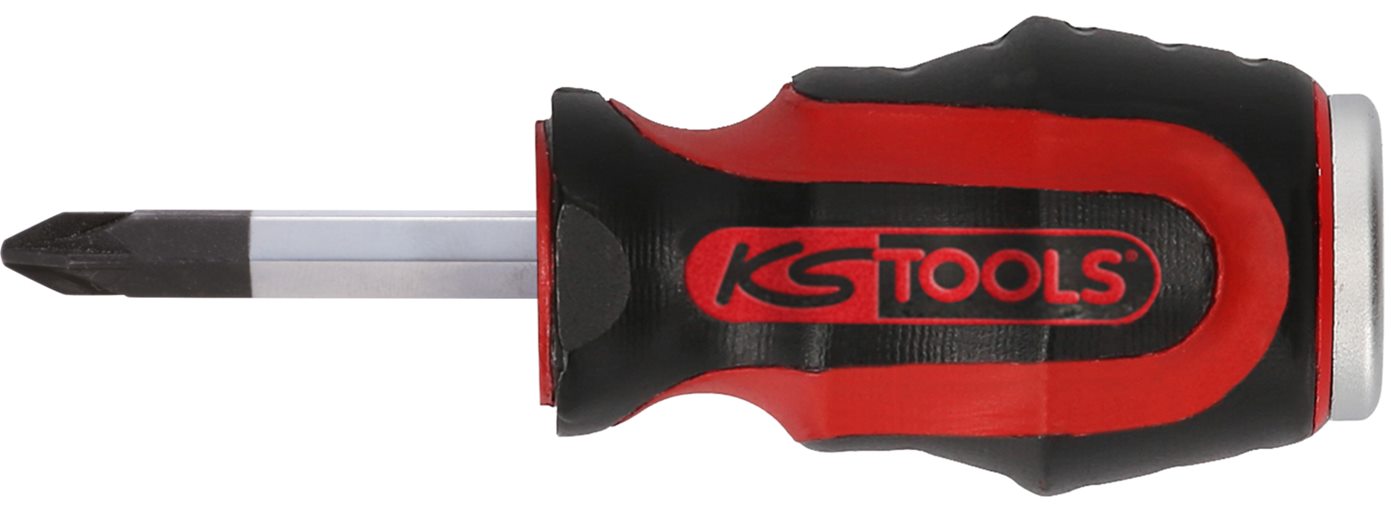 KS Tools 151.1107 ERGOTORQUEmax Schlagkappen-Schraubendreher, PH2, kurze Form