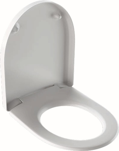 GEBERIT 573070000 WC-Sitz Renova Plan mit Deckel Scharniere: Edelstahl weiß