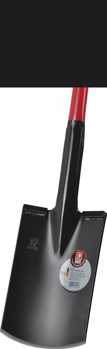 IDEAL 13010280 Kraftspaten  280 x 190 / 180 mm Größe 2 Plus Stahlrohrstiel mit H