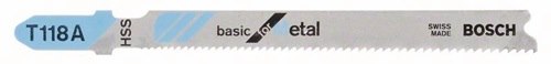 BOSCH 2608631964 Stichsägeblatt T 118 A Gesamtlänge 92 mm Zahnteilung 1,1-1,5 mm