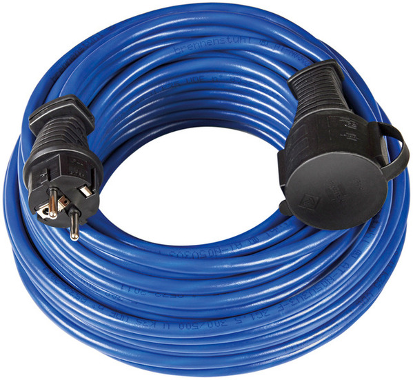 Brennenstuhl 1169820 BREMAXX® Verlängerungskabel (25m Kabel in blau