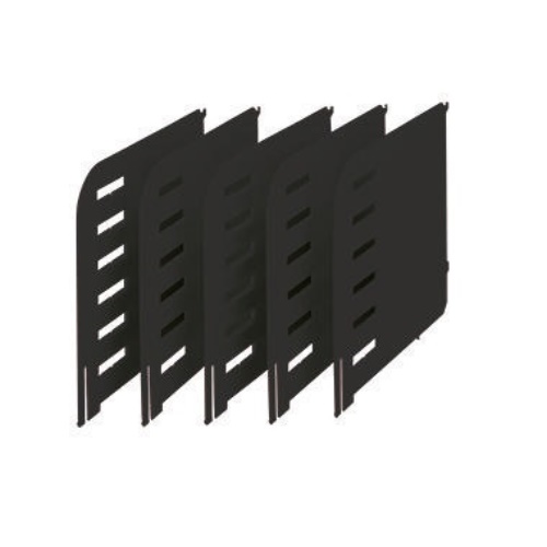 styro Trennwand styrodoc 280-3015.95 schwarz 5 St./Pack.