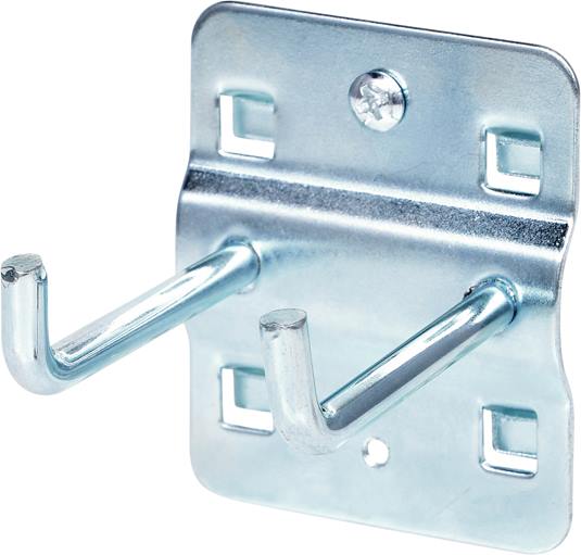 KS Tools 860.0817 Doppelter Werkzeughalter mit senkrechtem Hakenende, Ø 6 mm, 50