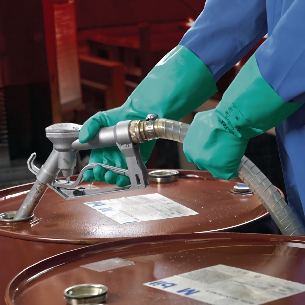 ANSELL 37675110 Chemikalienhandschuhe AlphaTec Sol-Vex 37-675 Größe 11 grün EN 3