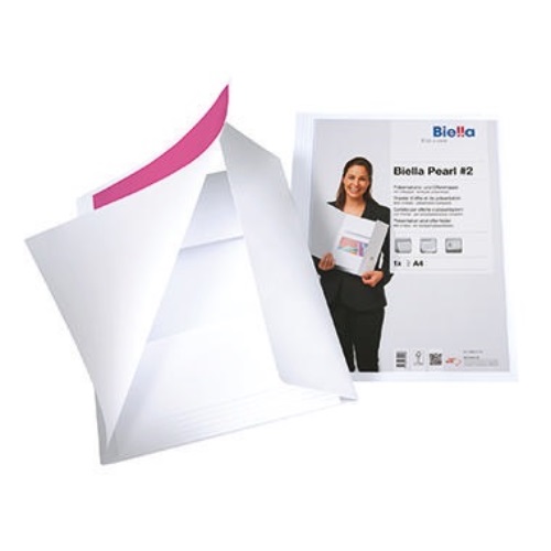 Biella Präsentationsmappe Pearl 2 0186411.01 DIN A4 weiß