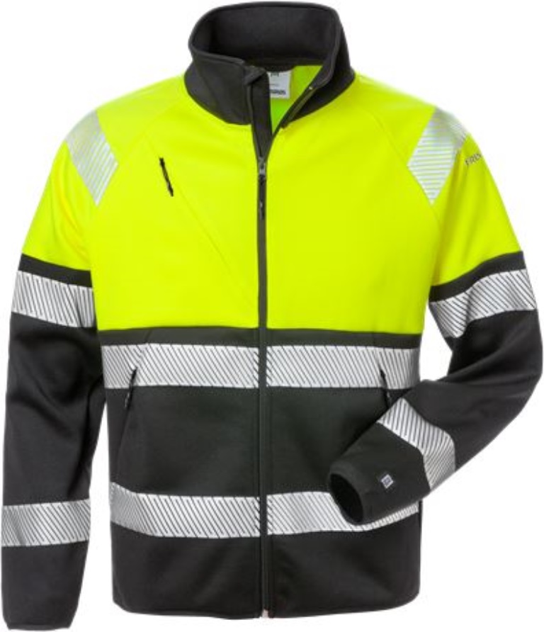 Fristads 129509-196-XS High Vis Sweatjacke, Kl. 1 4517 SSL - Reißverschluss bis