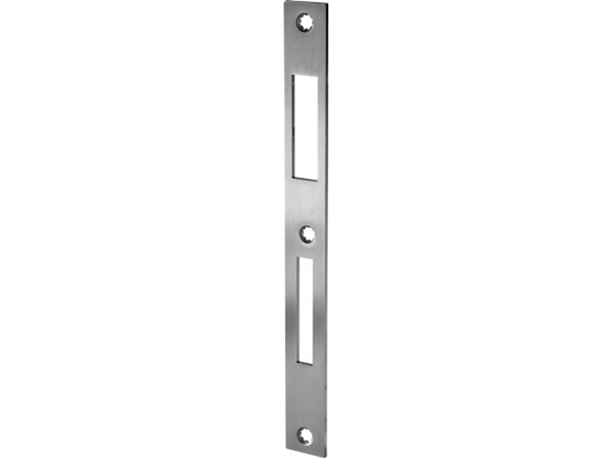 BKS S4910025 Schließblech S491 Edelstahl Breite 24 x Länge 243 mm käntig DIN lin