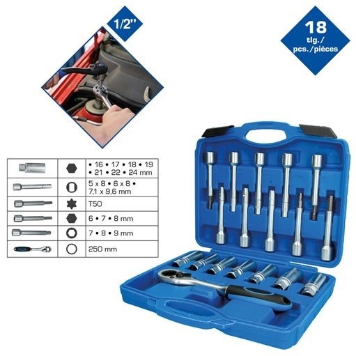 Brilliant Tools  BT651250 Stoßdämpfer-Werkzeug-Satz, 18-tlg.