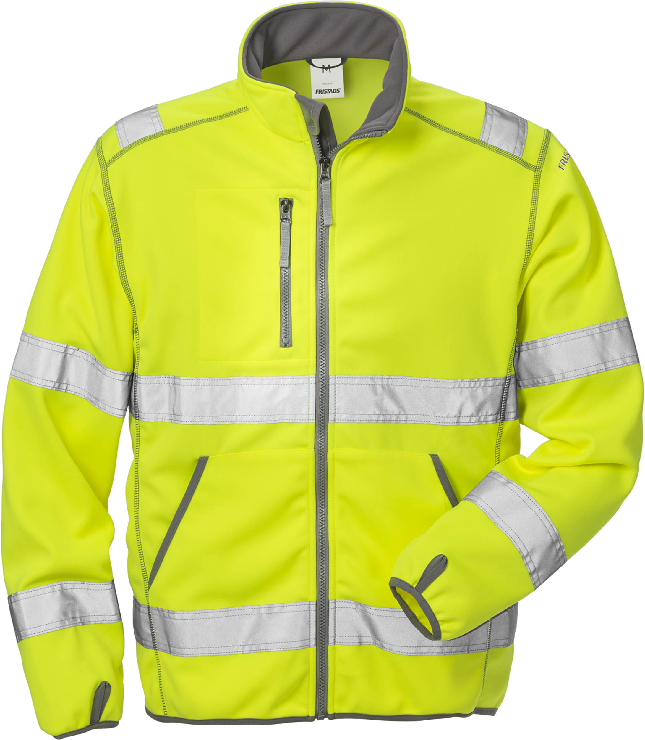 FRISTADS 101006-130 High Vis Softshell-Jacke Kl. 3 4840 SSL  Gr.XS Warnschutz-Ge