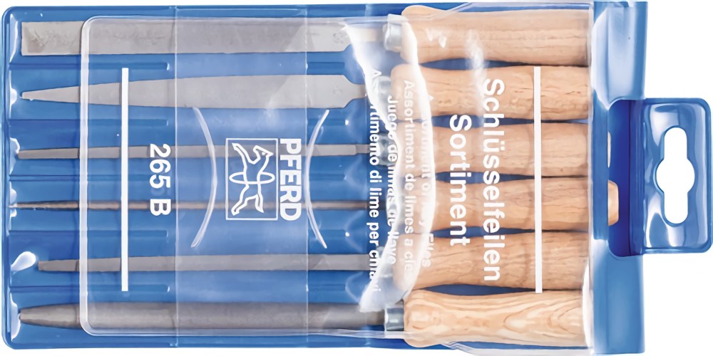 PFERD TOOLS 11706100 Schlüsselfeilen-Satz  Länge 100 mm Hieb 2 Kunststofftasche