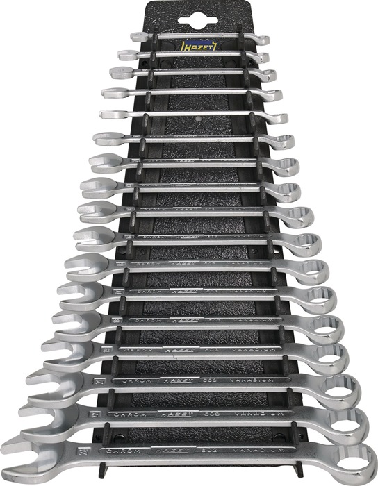 HAZET 603/17H Ringmaulschlüssel-Satz 603/17H 17-teilig Schlüsselweite 6-24 mm Fo