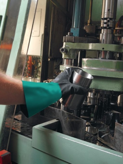 ANSELL 58530W100 Chemikalienhandschuhe AlphaTec 58-530W Größe 10 flaschengrün/an