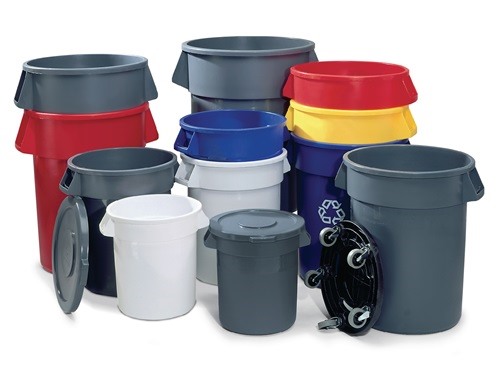 RUBBERMAID FG260900GRAY Stapeldeckel  Kunststoff grau Ø 400 mm passend für Mehrz
