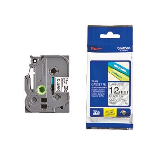 P-touch Schriftbandkassette TZE131 12mmx8m laminiert sw auf fl