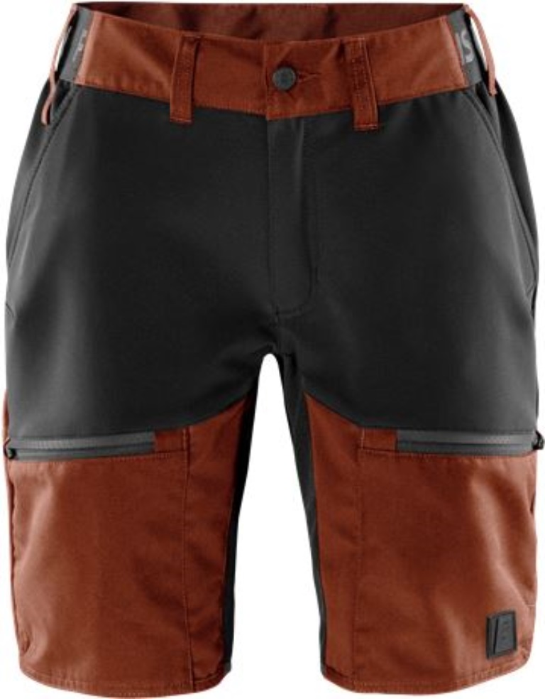 Fristads Kansas 131300-399 Carbon Semistretch Outdoor Shorts Damen Gr.S Rot/Schw
