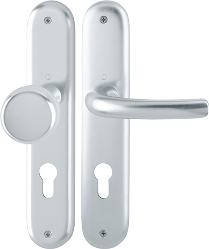 HOPPE 2805718 Langschildgarnitur Tôkyô 53/273P/1710 Aluminium F1 PZ 72 mm DIN li