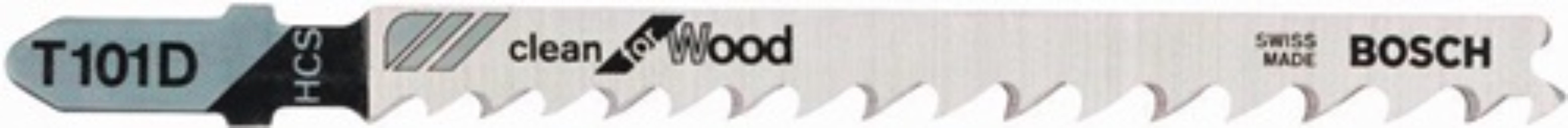 BOSCH 2608630032 Stichsägeblatt T 101 D Gesamtlänge 100 mm Zahnteilung 4-5,2 mm