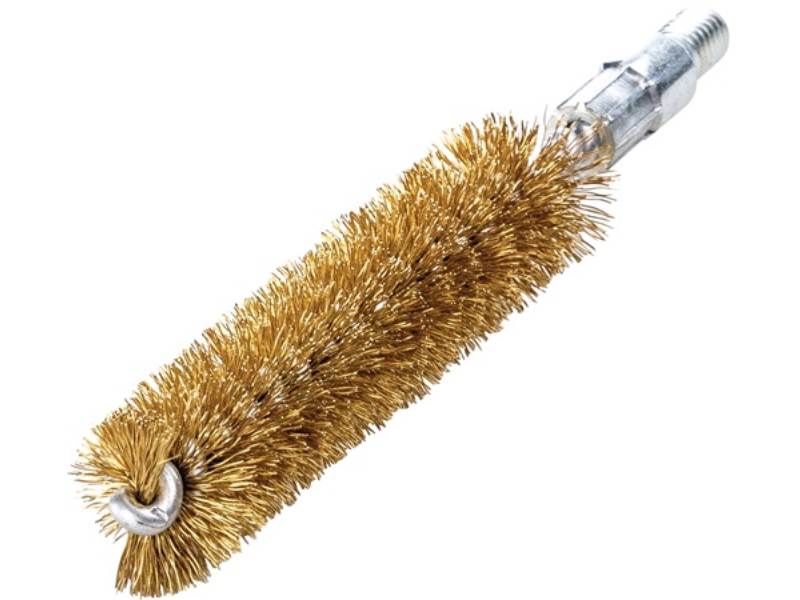 LESSMANN 500712 Rohrbürste L.115mm D.12mm Messingdraht gewellt Besatz-L.80mm