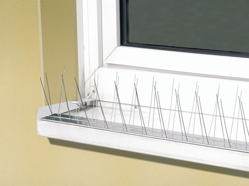 WINDHAGER 7130 Vogel- und Taubenabwehr Classic 60 cm lang, 24 Spikes Aluminium