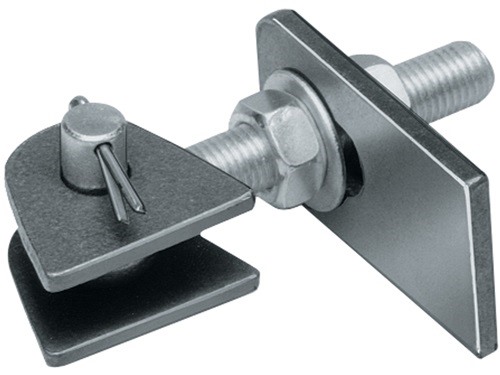 GAH 411121 Verstellbares Torband  135x19x44x120x25x45x12x6mm Stahl roh