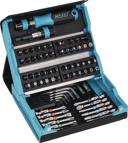 HAZET 2200SC-1 Bitsortiment SmartCase 2200SC-1 69-teilig Schlitz/PH/PZD/6Kt./TX/