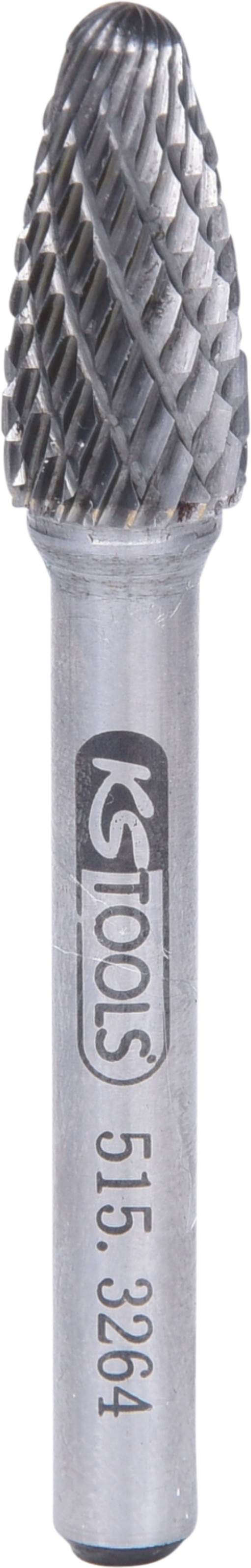 KS Tools 515.3264 HM Rundbogen-Frässtift Form F, 10mm