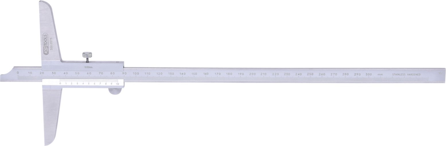 KS Tools 300.0575 Tiefenmessschieber, 0-300mm, Höhe150mm