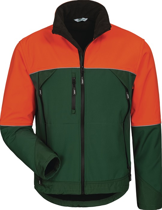 ELYSEE 22756-3 Waldarbeiter-Softshelljacke SANDDORN Größe XL grün/orange