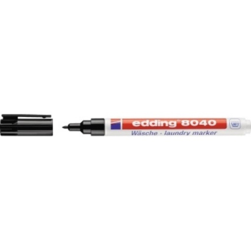 edding Wäschemarker 8040 4-8040001 1mm Rundspitze schwarz