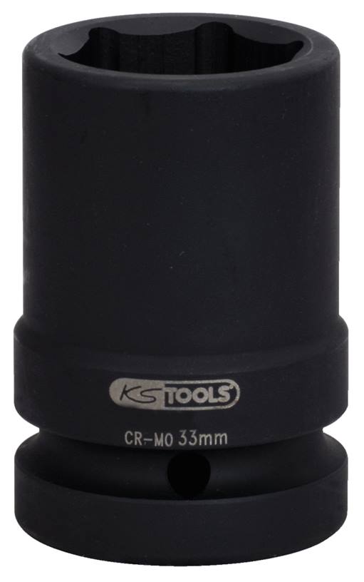 KS Tools 515.2134 1'' Sechskant-Kraft-Stecknuss, mittel lang, 34mm