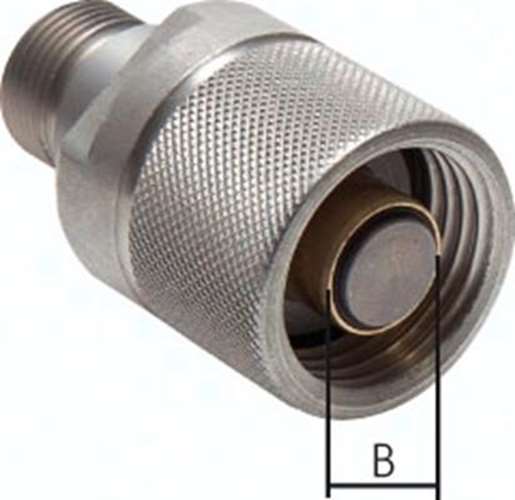 Hydraulik-Rohrleitungskupp- lung, Stecker Baugr.6, 30 S (M 642532.6