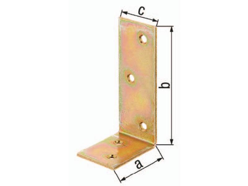 GAH 333409 Balkenwinkel  L100x200mm Breite 40 mm ungleichschenklig Stahl roh gal
