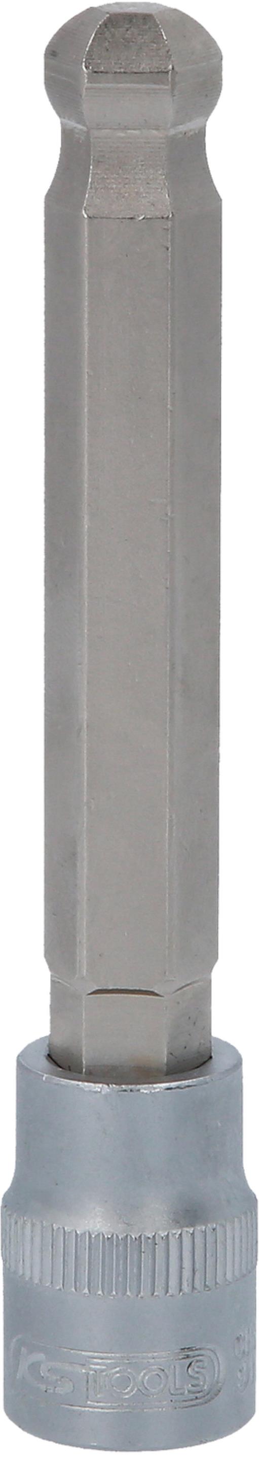 KS-Tools 911.5391 3/8'' Bit-Stecknuss Innensechskant mit Kugelkopf, lang, 11mm