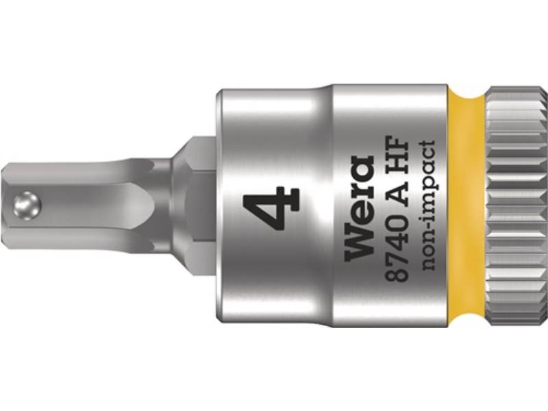 WERA 05003333001 Steckschlüsseleinsatz 8740 A HF 1/4 '' Schlüsselweite 4 mm Läng